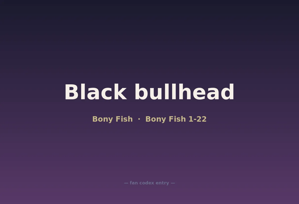 Black bullhead