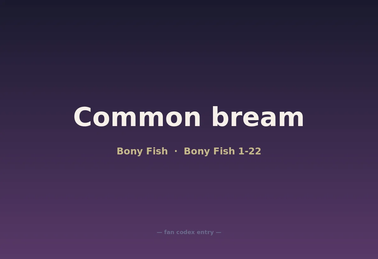 Common bream