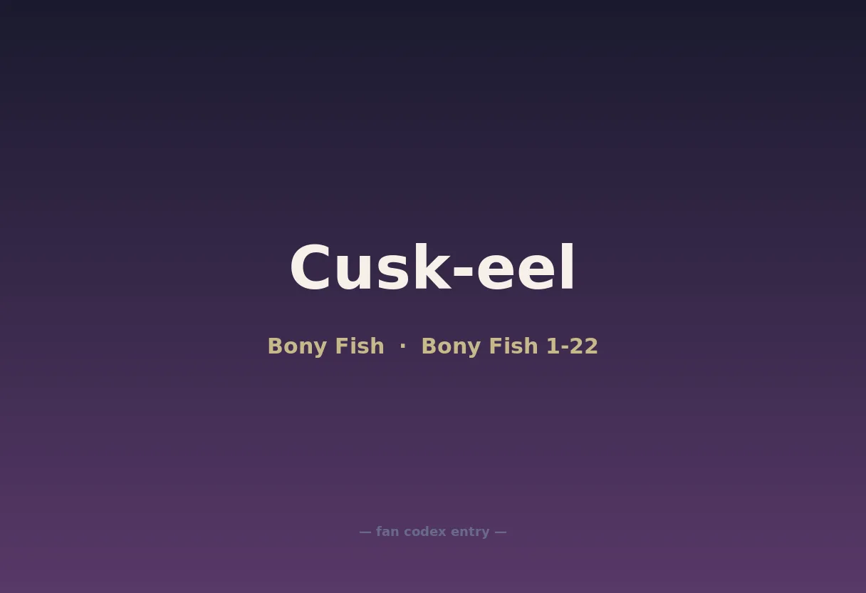 Cusk-eel
