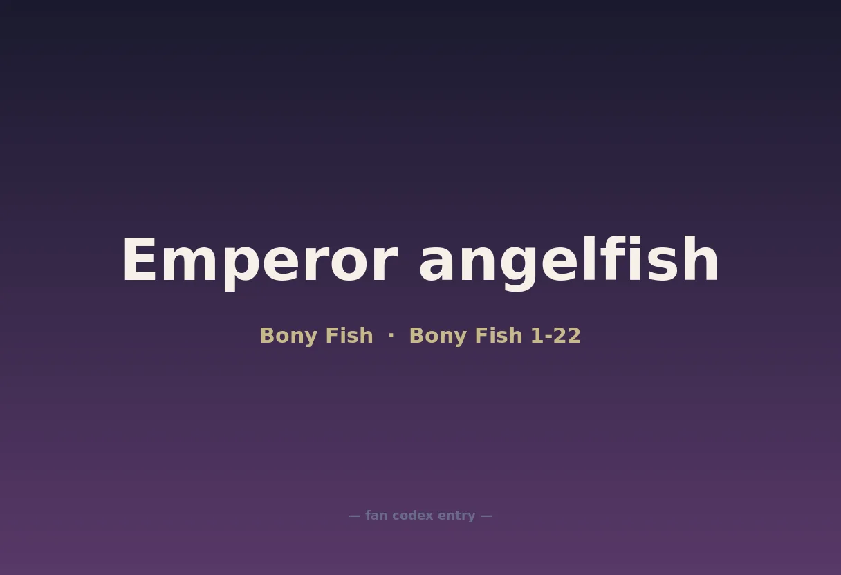 Emperor angelfish